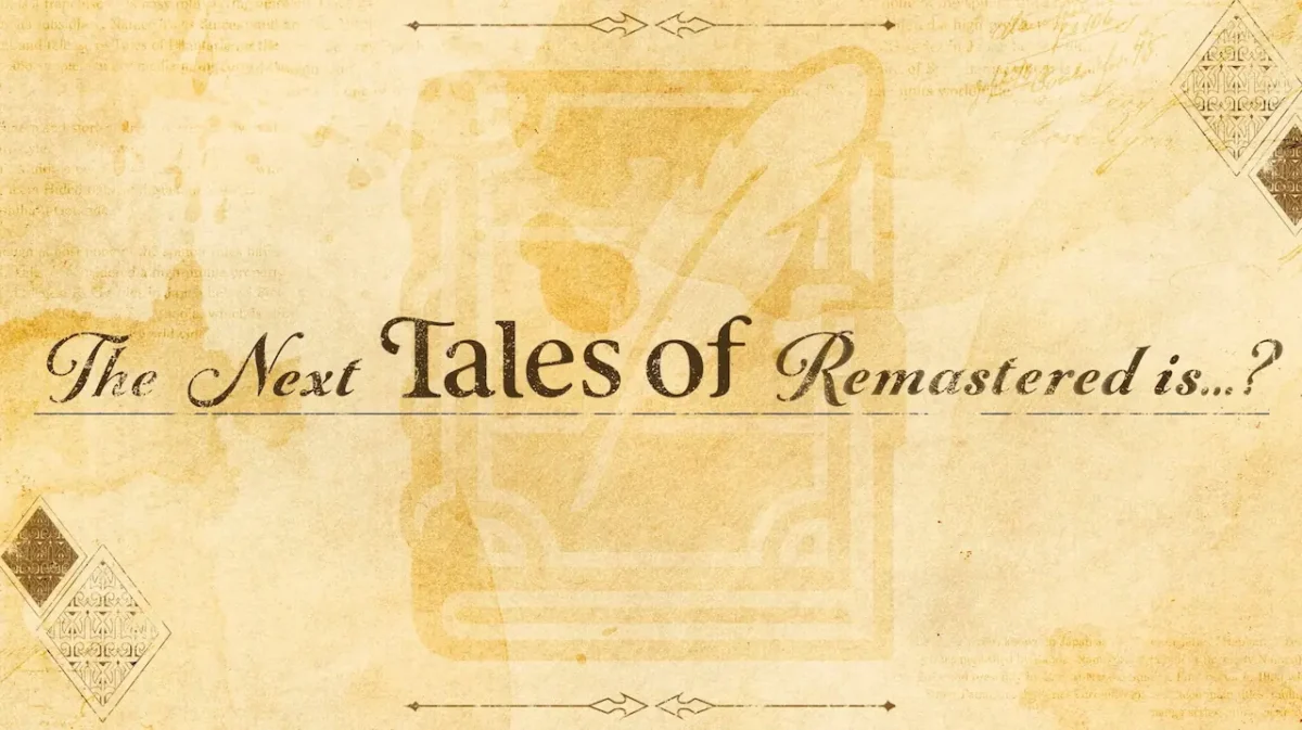 Tales of Remastered Project announcement logo.