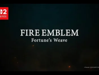 Fire Emblem: Fortune’s Weave logo with Nintendo Switch 2 branding.