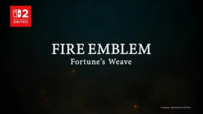 Fire Emblem: Fortune’s Weave logo with Nintendo Switch 2 branding.