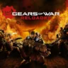 Cover art for Gears of War: Reloaded showing Marcus Fenix wielding a Lancer against the Locust Horde