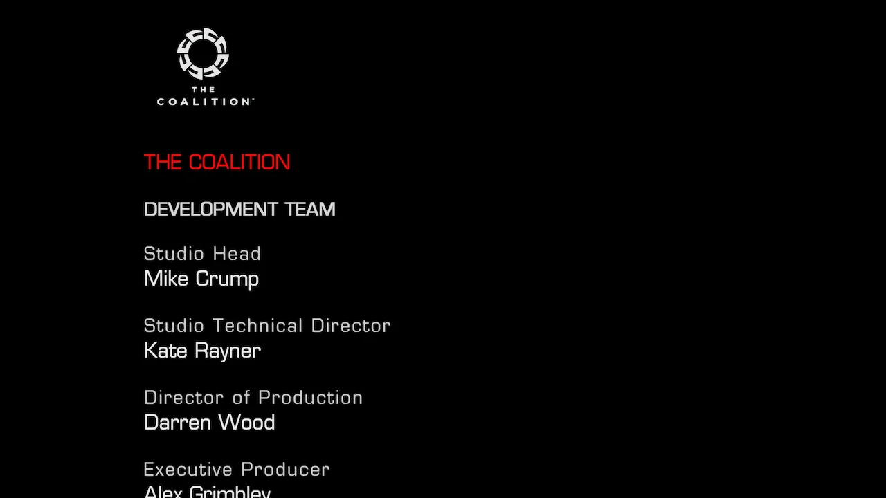 Credits roll after completing the campaign in Gears of War: Reloaded.