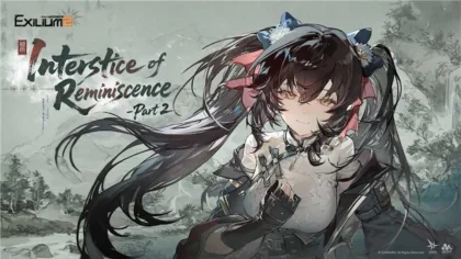 Jiangyu featured in IInterstice of Reminiscence Part Two in Girls’ Frontline 2, against a clay-colored background.