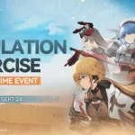 Simulation Exercise limited time event banner for Girls’ Frontline 2 Exilium featuring multiple T Dolls