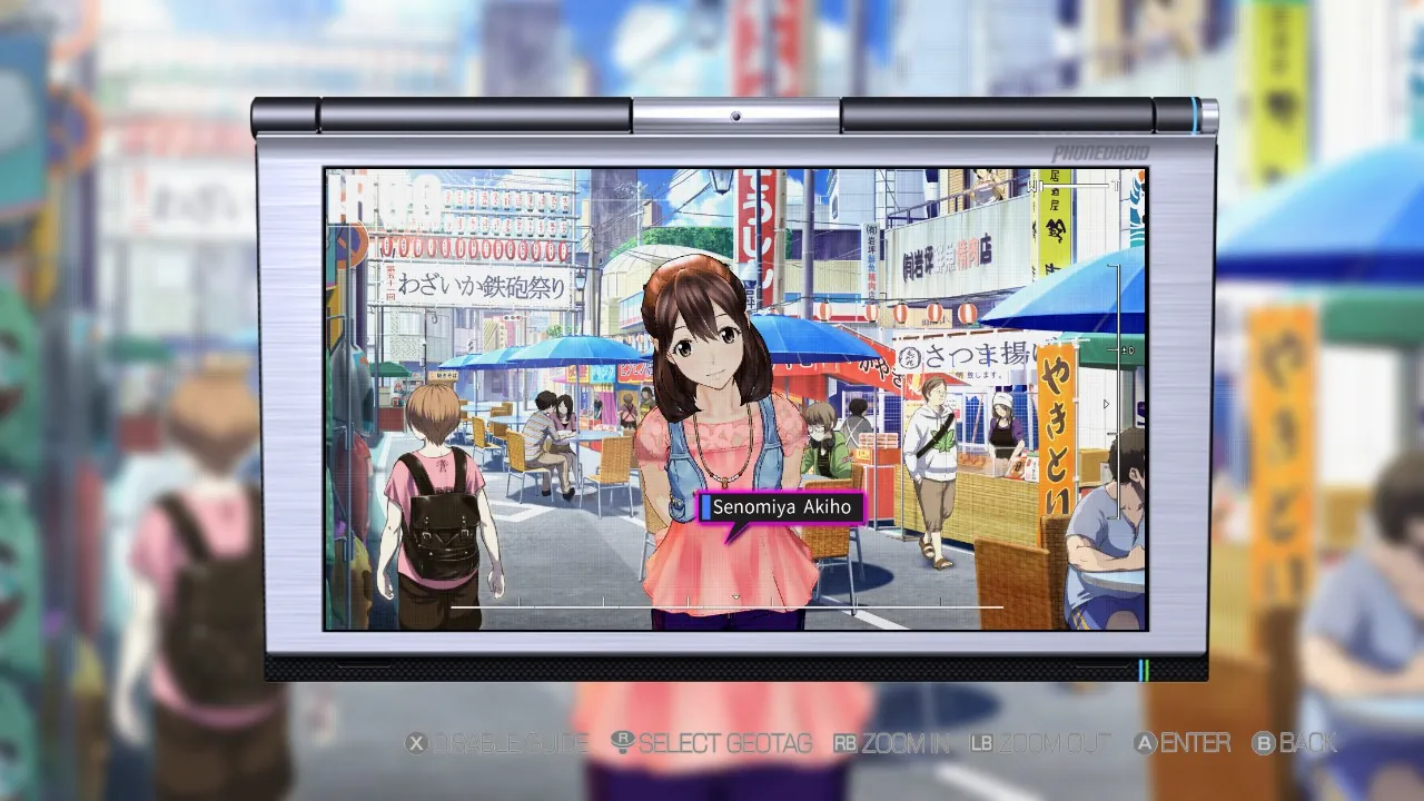 Akiho displayed in the IRUO app with her GeoTag information in Robotics;Notes DaSH