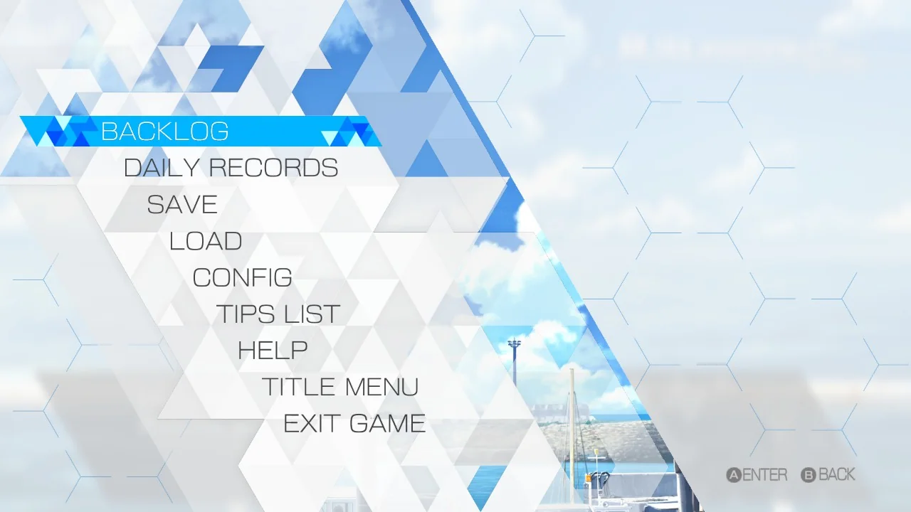 Robotics;Notes DaSH options menu, showing Save, Load, Config, and other tools.