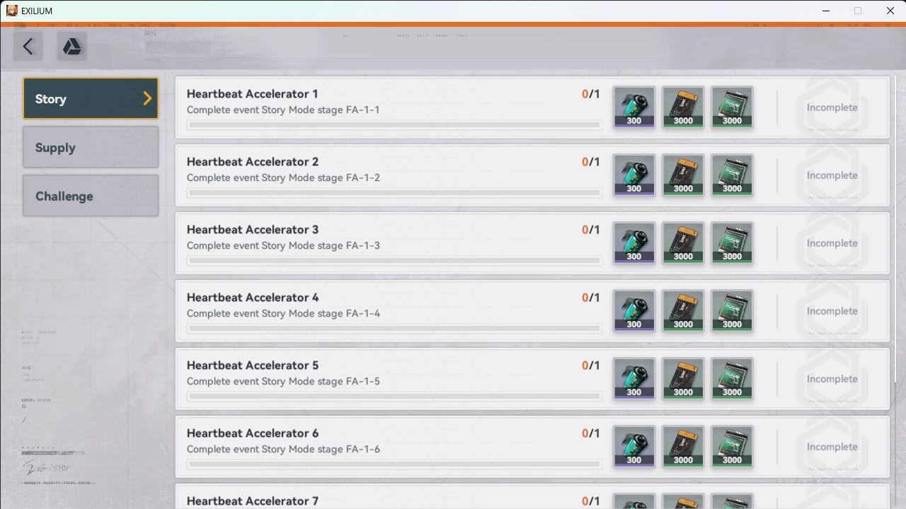 Stamp Book screen from Girls’ Frontline 2: Thriller Wonderland showing milestone rewards for earning event currency