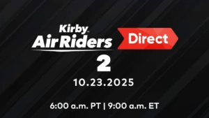 Kirby Air Riders Direct 2 announcement date and time, October 23, 2025