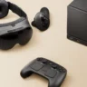 Valve's new Steam Hardware lineup for 2026: The Steam Frame VR headset, the cube-shaped Steam Machine console, and the updated Steam Controller.