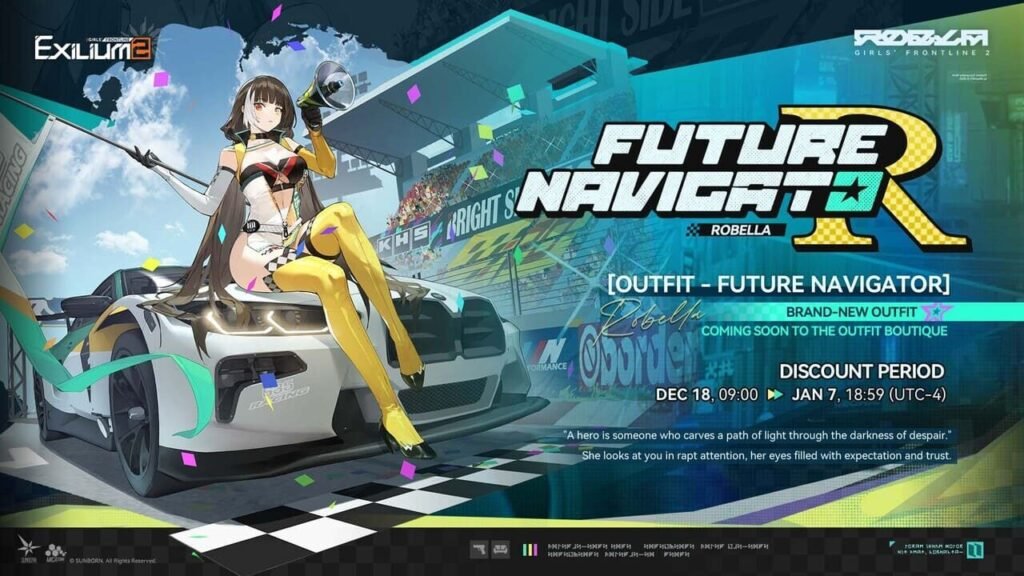 GFL2 Exilium Robella Outfit Boutique skin: Future Navigator.