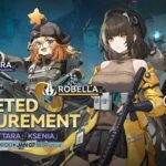 GFL2 Exilium Targeted Procurement gacha banner for Robella, Littara, and Ksenia.
