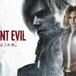 Promotional art for Resident Evil Requiem featuring Grace and Leon Kennedy.