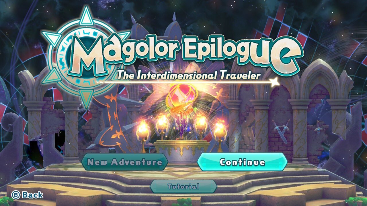 Magolor Epilogue mode selection screen in Kirby’s Return to Dreamland Deluxe