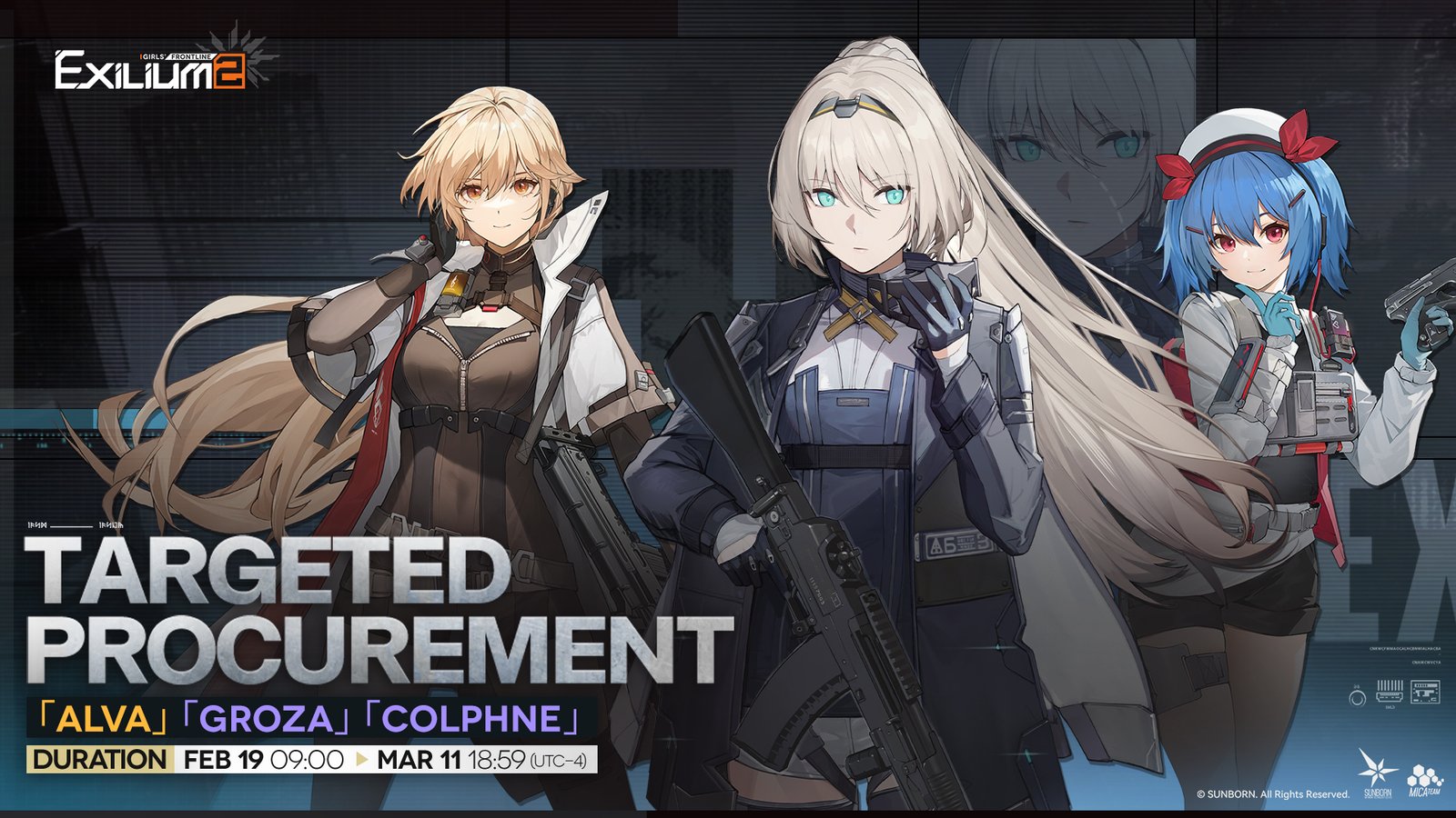 The official Targeted Procurement banner for Alva, Littara, and Ksenia from the Alva GFL2 guide.