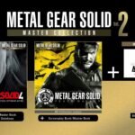 The promotional roster for the Metal Gear Solid: Master Collection Vol 2, featuring box art for MGS4: Guns of the Patriots, Peace Walker, and the bonus title Metal Gear: Ghost Babel.