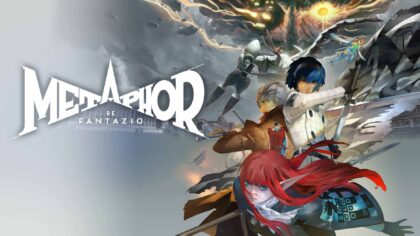 Official high-resolution key art for Metaphor: ReFantazio featuring the main protagonist and cast.