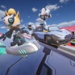 Sonic Racing CrossWorlds Tangle & Whisper Update screenshot of the characters in their karts