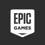 White Epic Games logo on a dark background for an article regarding the Epic Games layoffs.
