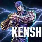 Kenshiro standing powerfully with lightning in a neon-lit South Town, announcing him as a Fatal Fury: City of the Wolves Season 2 DLC character.