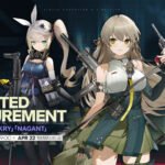 Girls’ Frontline 2 targeted procurement banner featuring Lainie, Sharkry, and Nagant for Lainie Breakdown guide.
