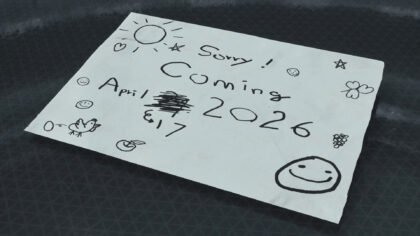 A drawing from the PRAGMATA release date moved up announcement showing April 17 2026.