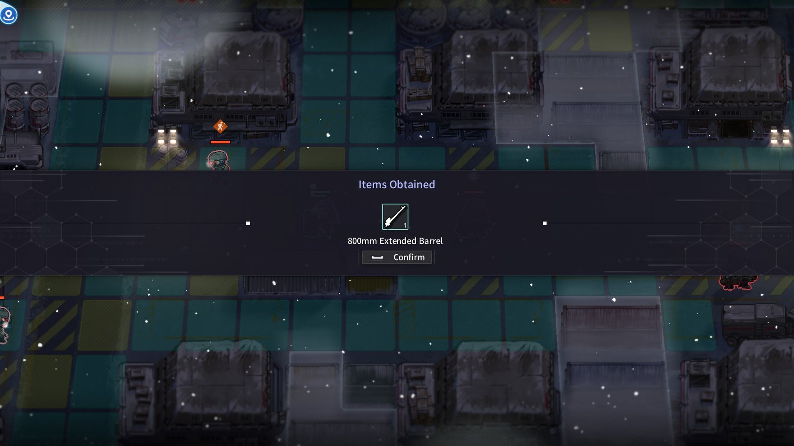 Collecting a weapon part loot drop in a Reverse Collapse: Code Name Bakery review.