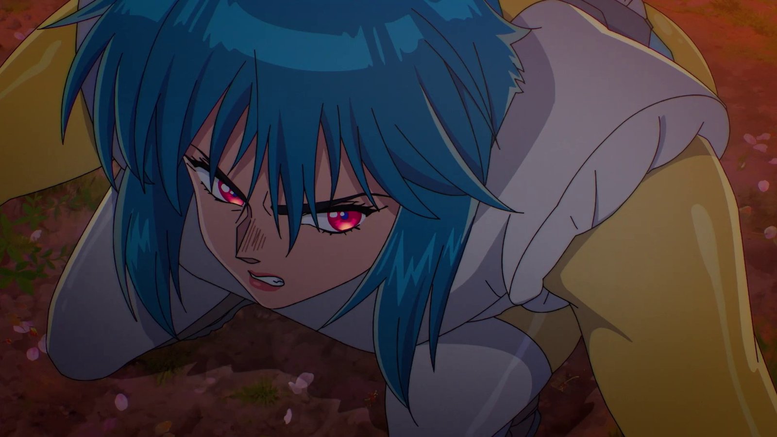 The official key visual for Science Saru The Ghost in the Shell featuring Motoko Kusanagi in the original manga art style.