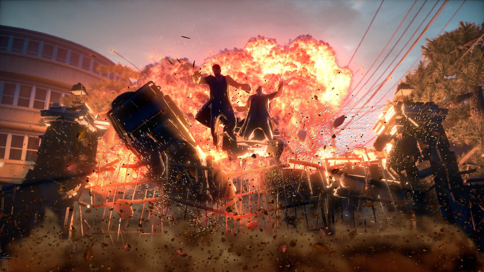 A large cinematic explosion detailed in the Stranger Than Heaven RGG Studio interview combat footage.