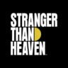 The Stranger Than Heaven RGG Studio interview logo featuring white text and a yellow half moon on a black background.