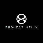 The official white Xbox Project Helix logo on a black background, representing the next generation of Xbox hardware.