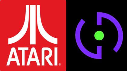 Side-by-side display of the Atari and Implicit Conversions logos following the Atari Implicit Conversions acquisition announcement.