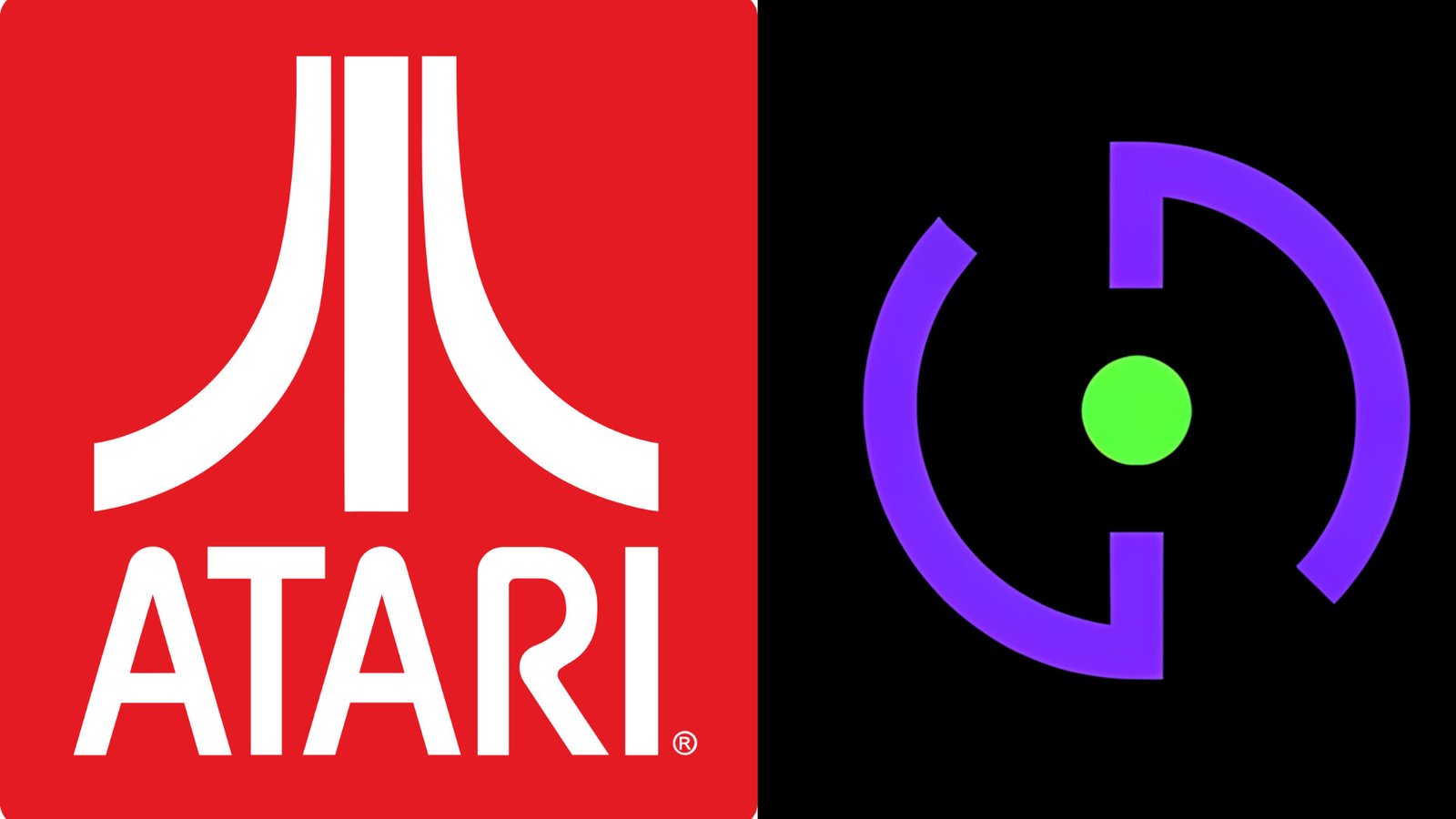 Side-by-side display of the Atari and Implicit Conversions logos following the Atari Implicit Conversions acquisition announcement.