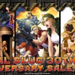 Art for the Metal Slug 30th Anniversary Sale, featuring character panels and vehicle designs from the classic arcade series with a prominent 'UP TO 80% OFF' graphic.