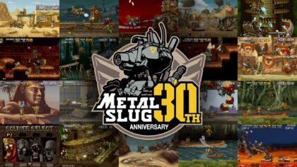 Metal Slug Mission Reboot featured image showing a collage of classic gameplay screenshots surrounding the official 30th-anniversary logo.