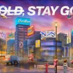 Official key art for the Sega Universe legacy initiative featuring characters and neon signs from Sakura Wars, NiGHTS, and Out Run under the "NO OLD, STAY GOLD" banner.