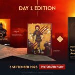 The Blood of Dawnwalker release date Day 1 Edition featuring the physical steelbook, the Sangoran map, and the armor set pre-order bonus.