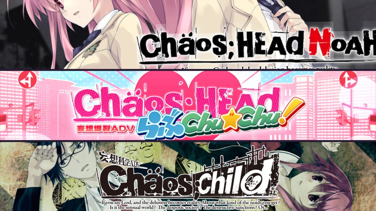 Chaos; Series Records technical header featuring Chaos;Head Noah, Love Chu Chu!, and Chaos;Child.