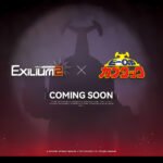 The official teaser image for the Girls' Frontline 2 B-Robo Kabutack collaboration, showing the silhouette of Kabutack behind the logos.