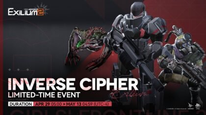 Inverse Cipher Season 12 event announcement for Girls' Frontline 2 Exilium featuring enemy units and official event dates.