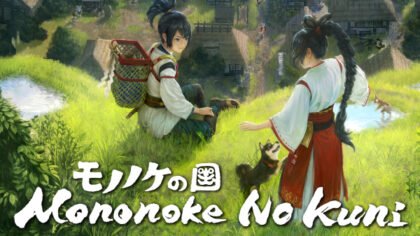 Official promotional horizontal key art banner for the Mononoke No Kuni BitSummit Trailer coverage.