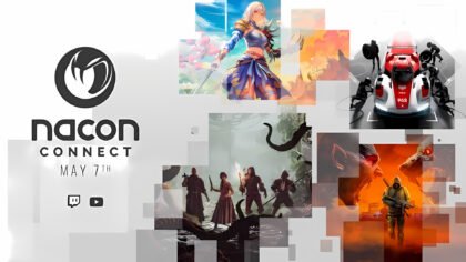 The official event banner for Nacon Connect 2026 highlighting upcoming game reveals and hardware announcements.