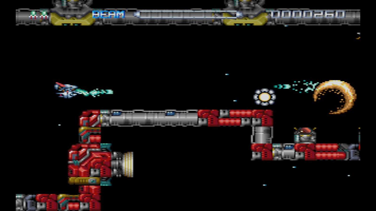 The classic 2D graphics mode perspective from our R-Type Dimensions III review.