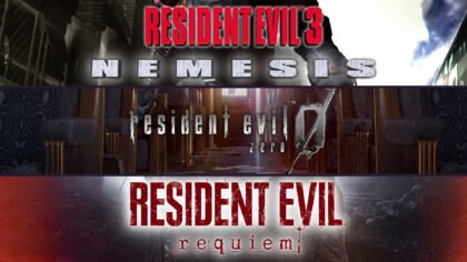 Resident Evil Series Records technical header featuring Resident Evil 3 Nemesis, Resident Evil 0, and Resident Evil 9.
