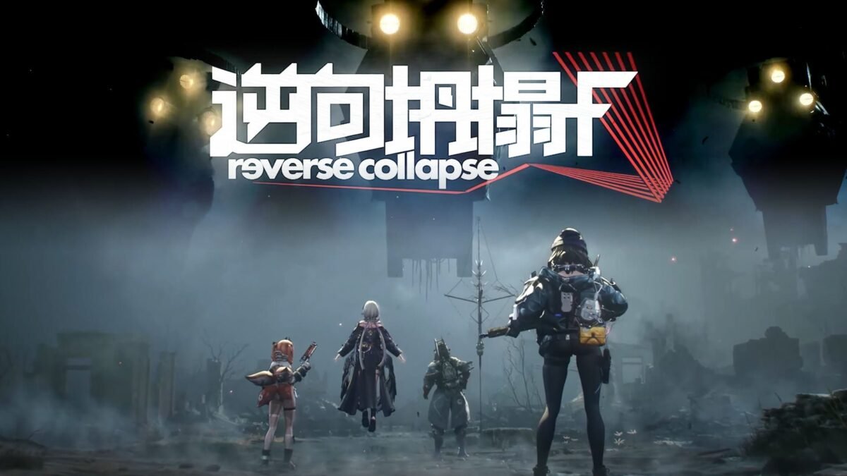 A group of characters in winter tactical gear walking through a snowy, desolate environment in Reverse Collapse: F.