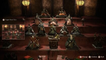 The traditional Japanese Hina Doll arrangement puzzle room in the Fatal Frame II remake.