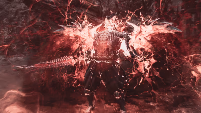 Close-up of the Dohatsu-ten demon in Onimusha Way of the Sword.