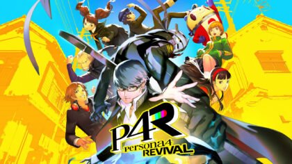 The main cast of characters and the stylized P4R logo featured in the official announcement detailing the Persona 4 Revival release date.