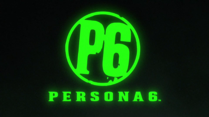 The official green emblem and text logo revealed when Persona 6 announced its development by ATLUS.