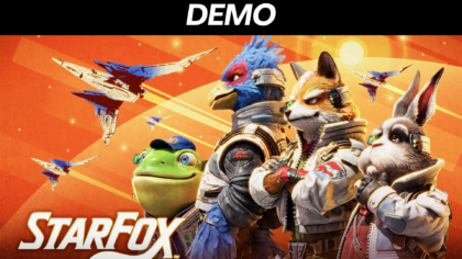 Star Fox (2026) demo key art featuring Fox McCloud, Falco Lombardi, Slippy Toad, and Peppy Hare.