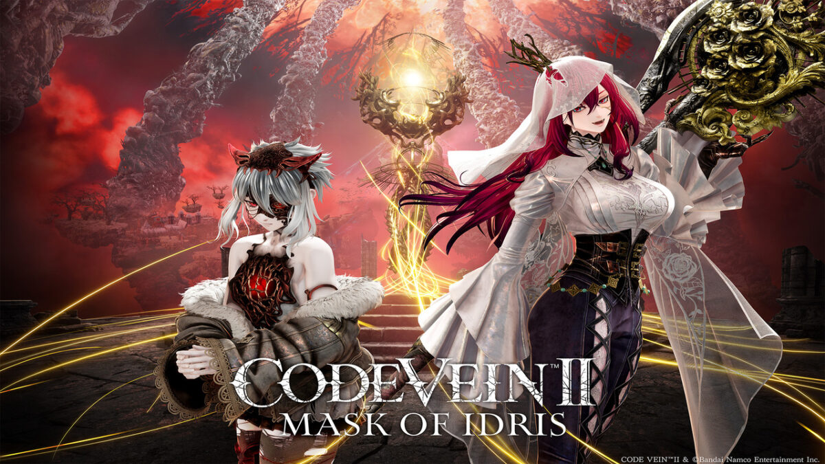 CODE VEIN II: Mask of Idris key art featuring Liv Voda and Lou MagMell in the Forsaken World.