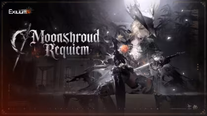 Moonshroud Requiem Event Key art feeaturing Sextans in Girls Frontline 2.